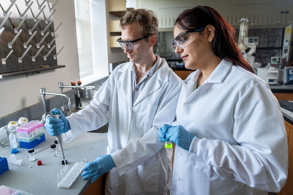 Students in lab