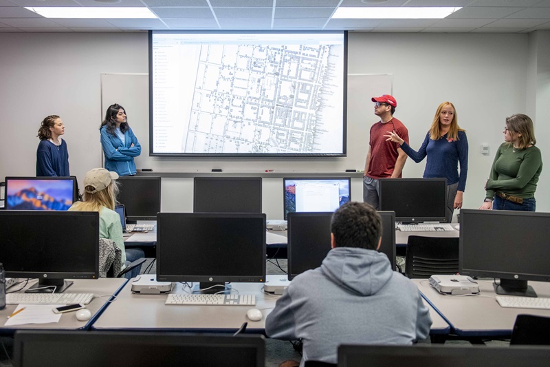 students in class